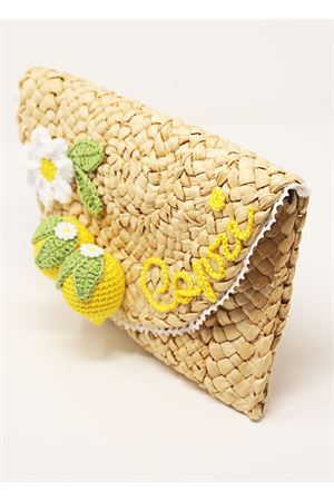 Straw Capri clutch Capridea | POCHETTELEMONS